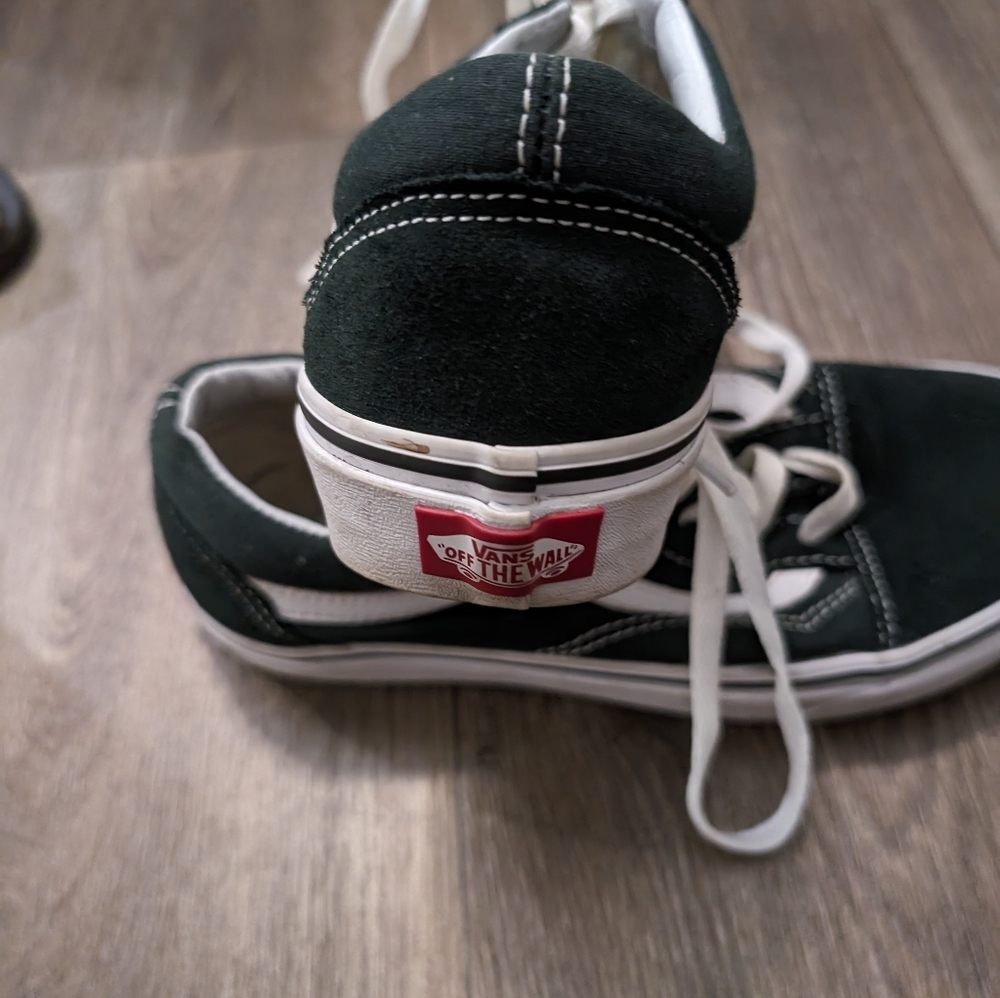 VANS SHOES Black and White Size 7.5 women's